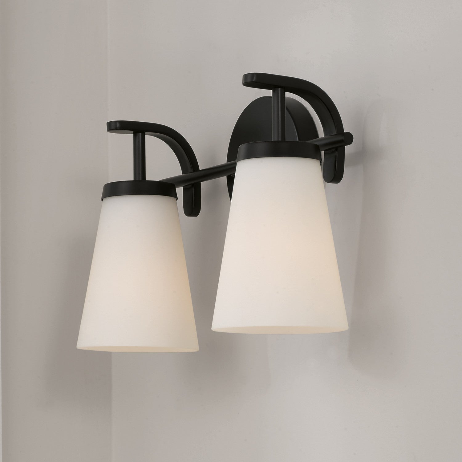Éclairage Capital Lighting - 161021MB-660 - Applique murale deux lumières - Drake - Noir mat