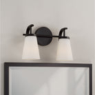 Éclairage Capital Lighting - 161021MB-660 - Applique murale deux lumières - Drake - Noir mat