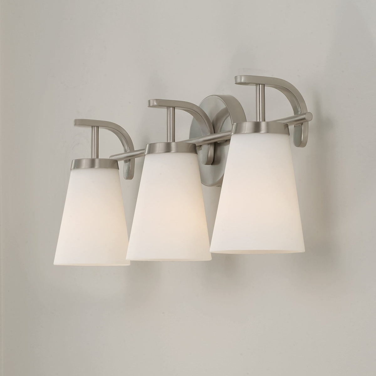 Capital Lighting - 161031BN-660 - Three Light Vanity - Drake - Brushed Nickel