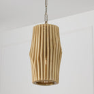 Éclairage Capital - 344613BWB - Une lampe Suspension - Archer - Bois blond et laiton mat