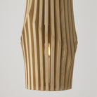 Éclairage Capital - 344613BWB - Une lampe Suspension - Archer - Bois blond et laiton mat