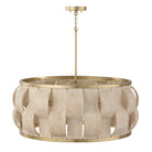 Éclairage Capital - 357561MA - Six lampes Suspension - Willa - Laiton mat