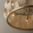 Éclairage Capital - 357561MA - Six lampes Suspension - Willa - Laiton mat