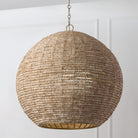 Éclairage Capital - 359711LFB - Une lampe Suspension - Morada - Fauve clair et laiton mat