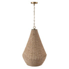 Éclairage Capital - 359712LFB - Une lampe Suspension - Morada - Fauve clair et laiton mat