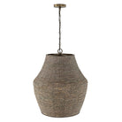 Éclairage Capital - 359713AGD - Une lampe Suspension - Morada - Gris égéen et laiton foncé
