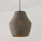 Éclairage Capital - 359713AGD - Une lampe Suspension - Morada - Gris égéen et laiton foncé