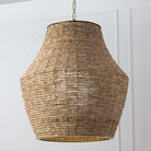 Éclairage Capital - 359713LFB - Une lampe Suspension - Morada - Fauve clair et laiton mat