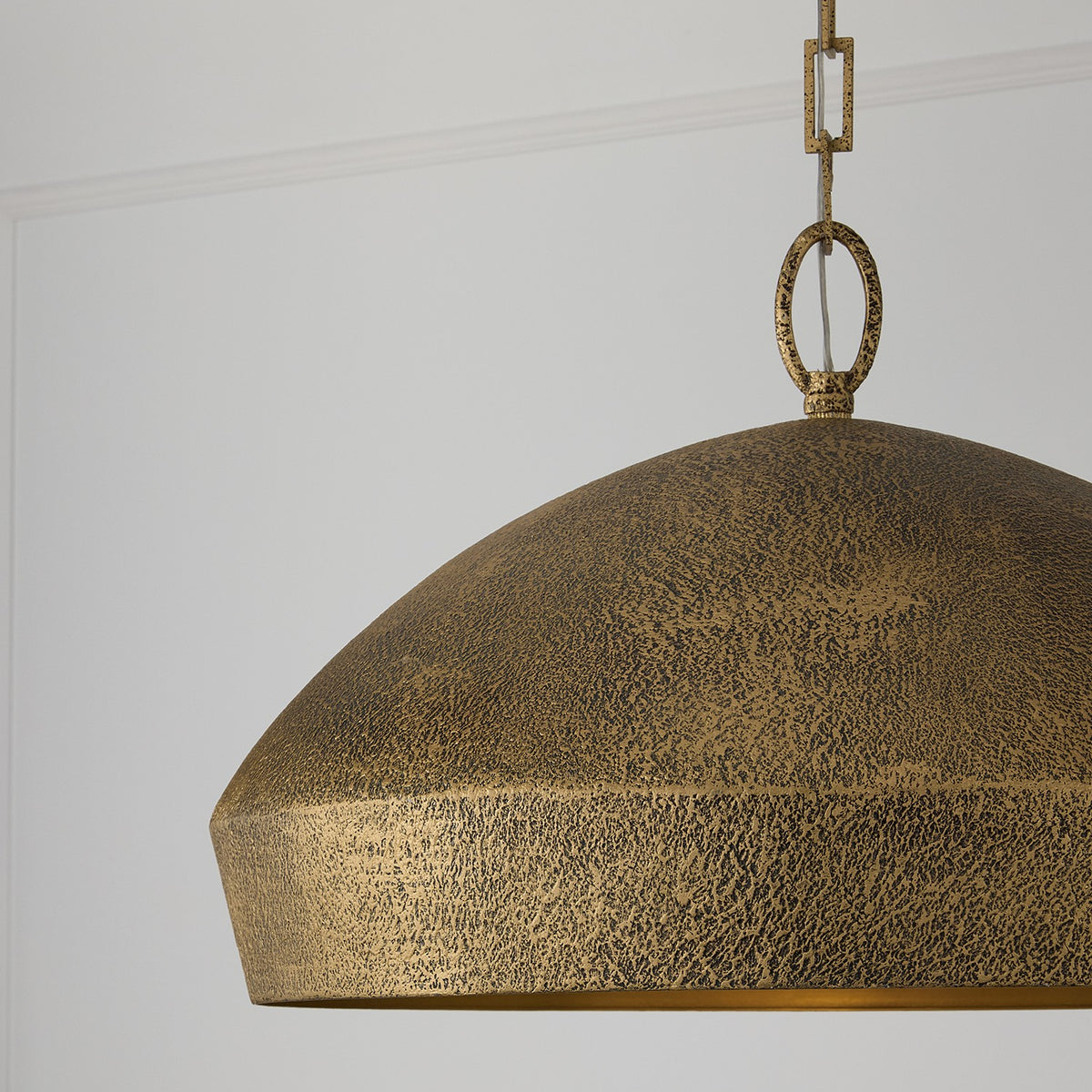 Éclairage Capital - 359812ARG - Une lampe Suspension - Savari - Artisan Gold