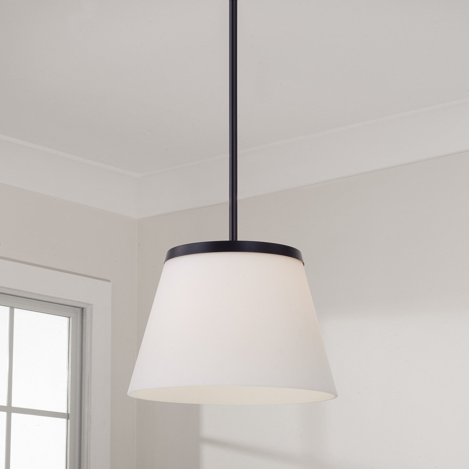 Éclairage Capital - 361011MB - Une lampe Suspension - Drake - Noir mat