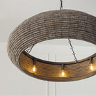 Éclairage Capital - 459781AGD - Huit lampes Suspendu - Morada - Gris égéen et laiton foncé