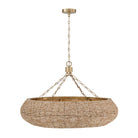 Éclairage Capital - 459781LFB - Huit lampes Suspendu - Morada - Fauve clair et laiton mat