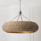 Éclairage Capital - 459781LFB - Huit lampes Suspendu - Morada - Fauve clair et laiton mat