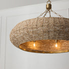 Éclairage Capital - 459781LFB - Huit lampes Suspendu - Morada - Fauve clair et laiton mat