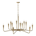 Éclairage Capital - 459801ARG - 12 lampes Suspendu - Savari - Artisan Gold
