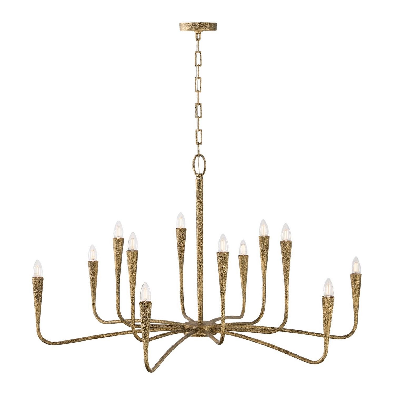 Éclairage Capital - 459801ARG - 12 lampes Suspendu - Savari - Artisan Gold