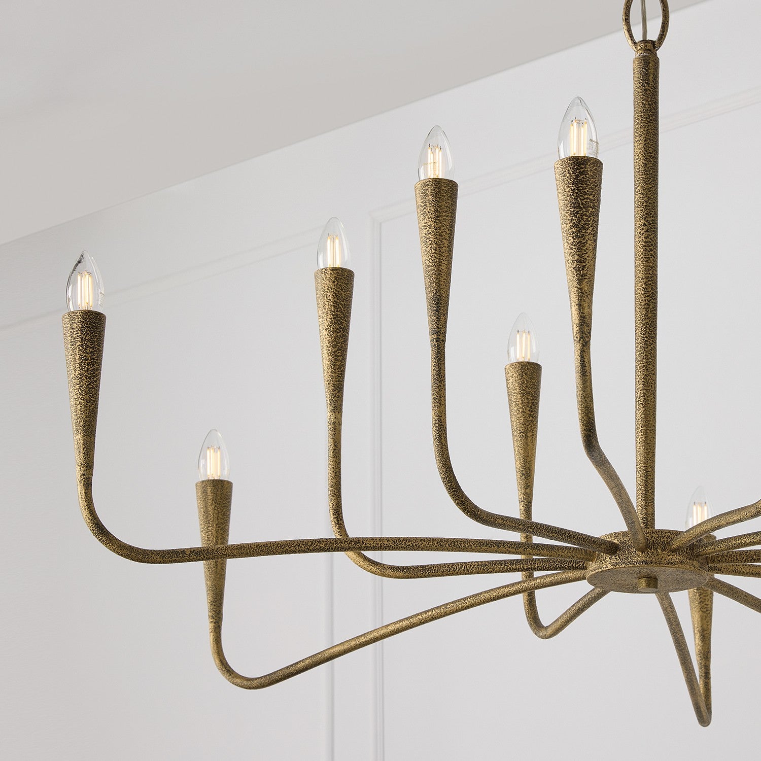 Éclairage Capital - 459801ARG - 12 lampes Suspendu - Savari - Artisan Gold