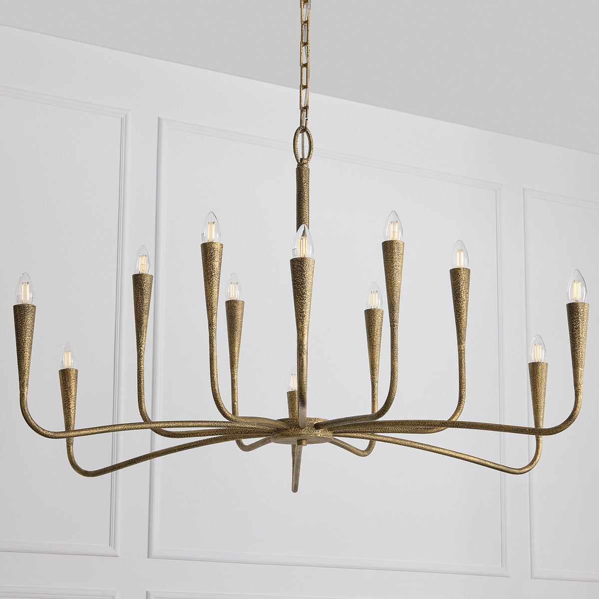 Capital Lighting - 459801ARG - 12 Light Chandelier - Savari - Artisan Gold