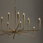 Éclairage Capital - 459801ARG - 12 lampes Suspendu - Savari - Artisan Gold