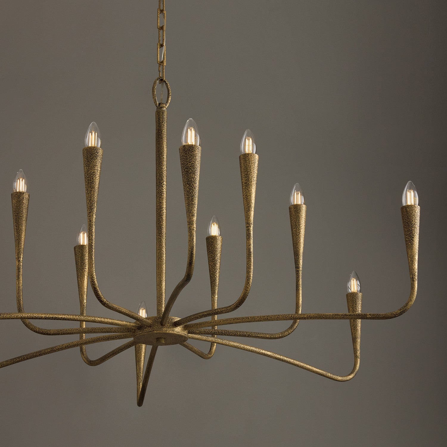 Éclairage Capital - 459801ARG - 12 lampes Suspendu - Savari - Artisan Gold