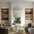 Éclairage Capital - 459801ARG - 12 lampes Suspendu - Savari - Artisan Gold