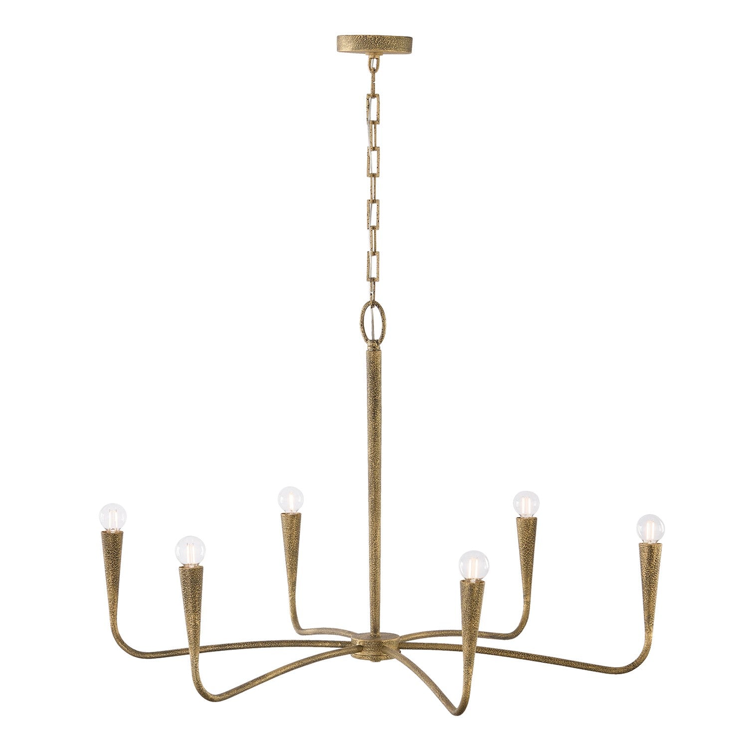 Éclairage Capital - 459861ARG - Six lampes Suspendu - Savari - Artisan Gold