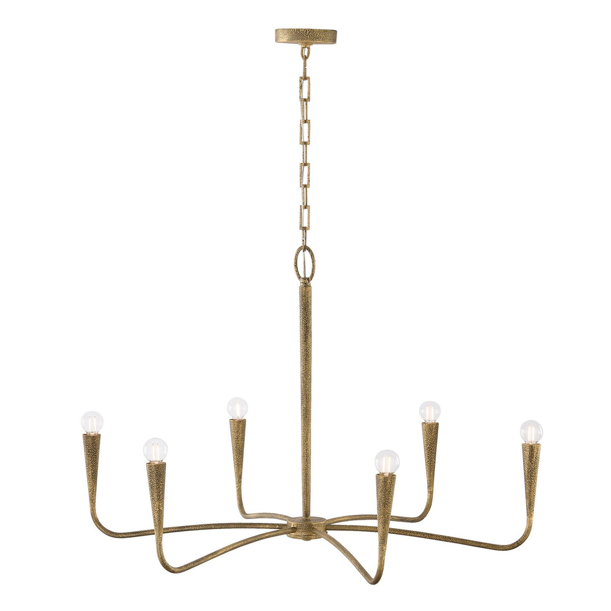 Capital Lighting - 459861ARG - Six Light Chandelier - Savari - Artisan Gold