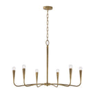 Éclairage Capital - 459861ARG - Six lampes Suspendu - Savari - Artisan Gold