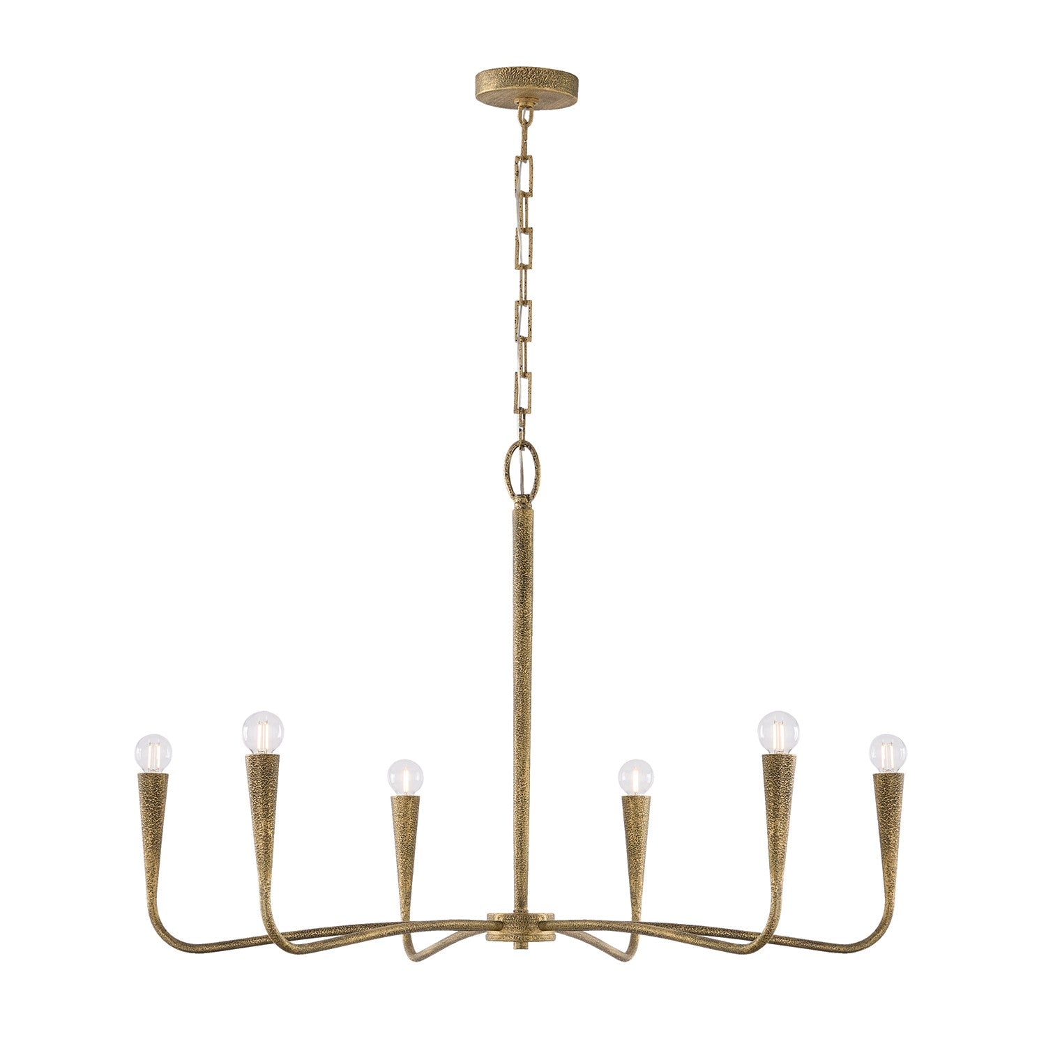 Éclairage Capital - 459861ARG - Six lampes Suspendu - Savari - Artisan Gold