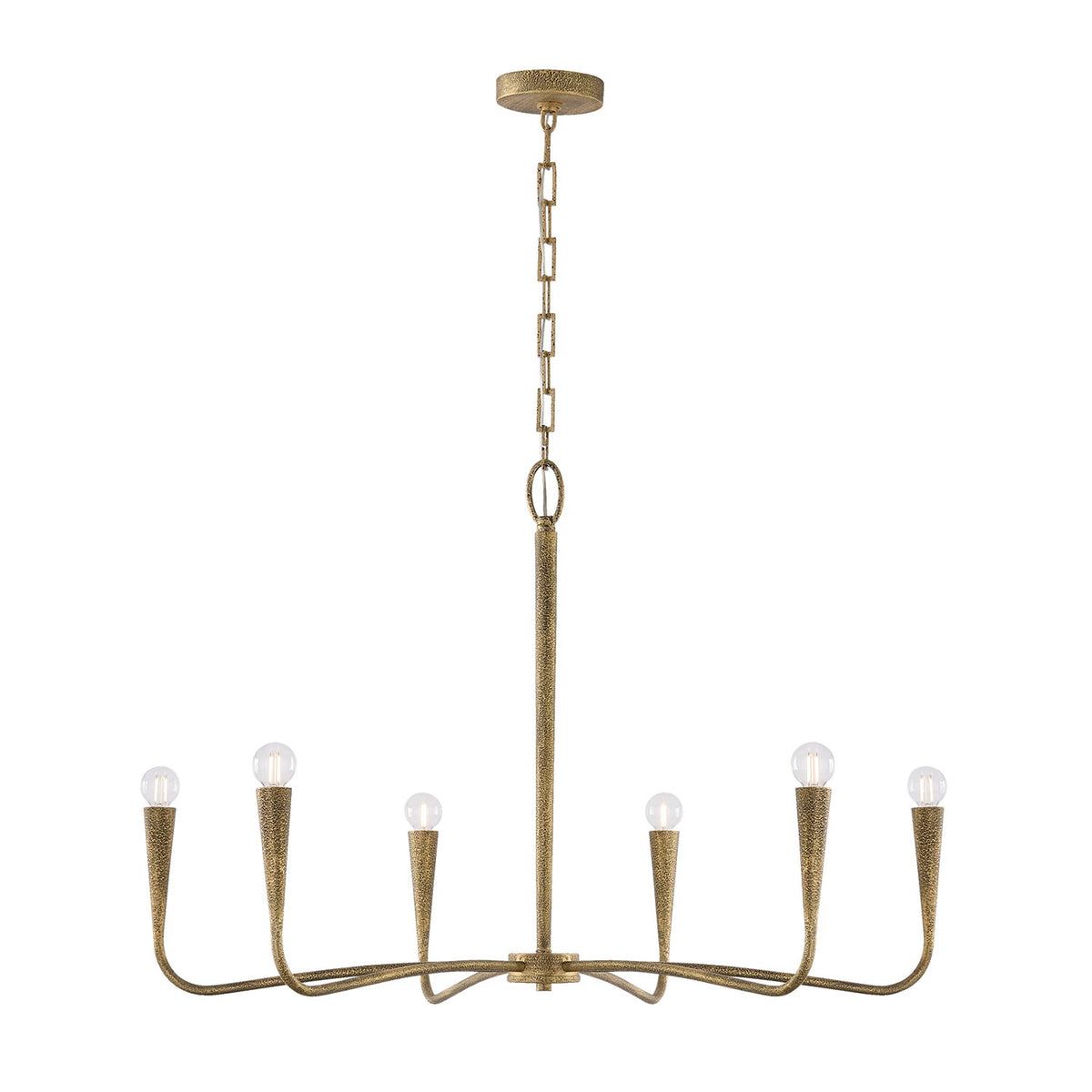 Capital Lighting - 459861ARG - Six Light Chandelier - Savari - Artisan Gold
