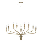 Éclairage Capital - 460401ANB - Dix lampes Suspendu - Palmer - Laiton vieilli