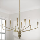 Éclairage Capital - 460401ANB - Dix lampes Suspendu - Palmer - Laiton vieilli