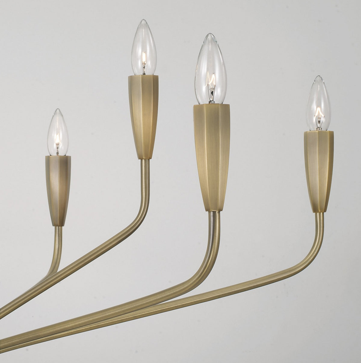 Éclairage Capital - 460401ANB - Dix lampes Suspendu - Palmer - Laiton vieilli