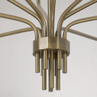 Éclairage Capital - 460401ANB - Dix lampes Suspendu - Palmer - Laiton vieilli