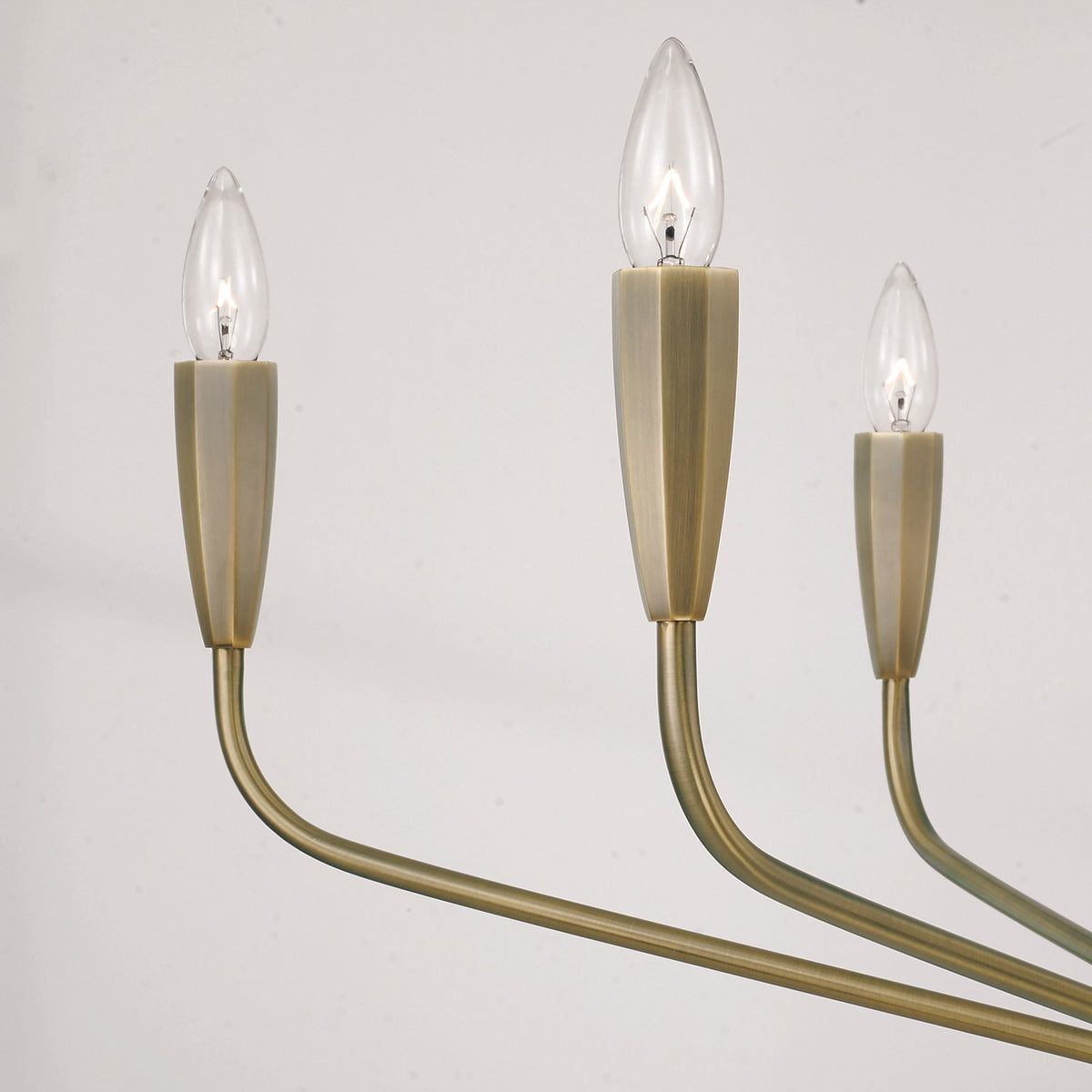 Éclairage Capital - 460461ANB - Six lampes Suspendu - Palmer - Laiton vieilli