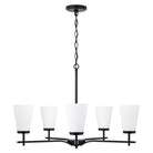 Éclairage Capital - 461051MB-660 - Cinq lampes Suspendu - Drake - Noir mat