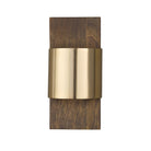 Éclairage Capital - 660111NM - LED Murale - Sidney - Bois nordique et laiton mat