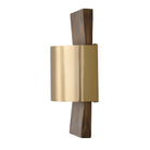 Éclairage Capital - 660111NM - LED Murale - Sidney - Bois nordique et laiton mat