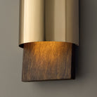 Éclairage Capital - 660111NM - LED Murale - Sidney - Bois nordique et laiton mat
