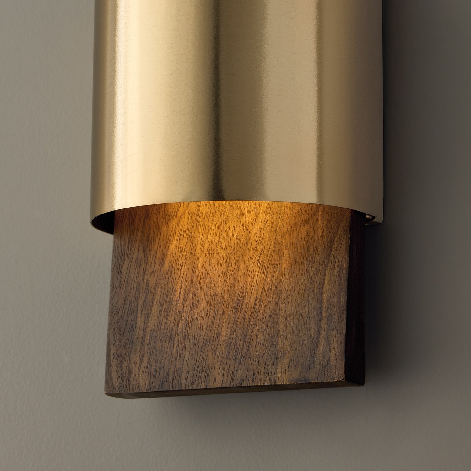 Éclairage Capital - 660111NM - LED Murale - Sidney - Bois nordique et laiton mat