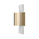 Éclairage Capital - 660111WMB - LED Murale - Sidney - Marbre blanc et laiton mat