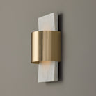 Éclairage Capital - 660111WMB - LED Murale - Sidney - Marbre blanc et laiton mat