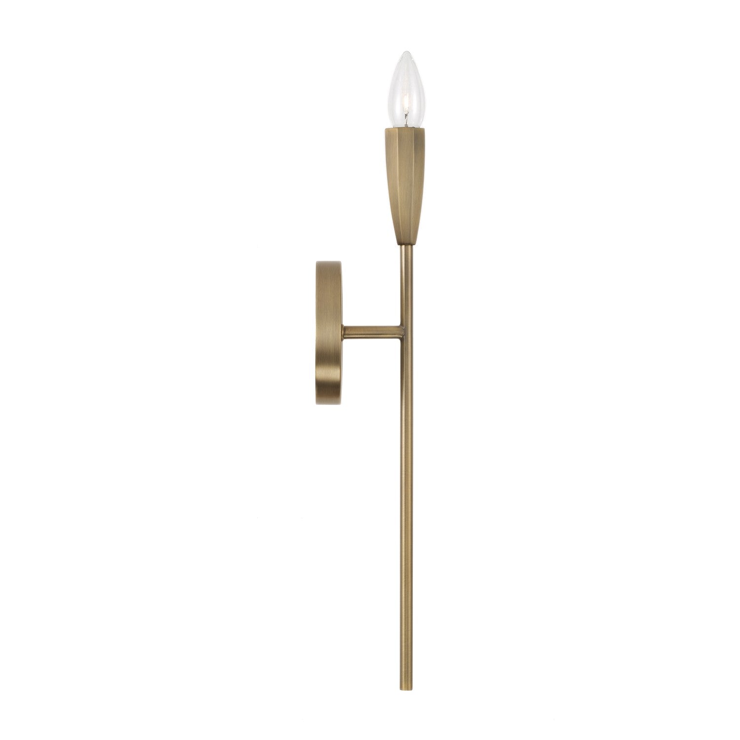 Éclairage Capital - 660411ANB - Une lampe Murale - Palmer - Laiton vieilli