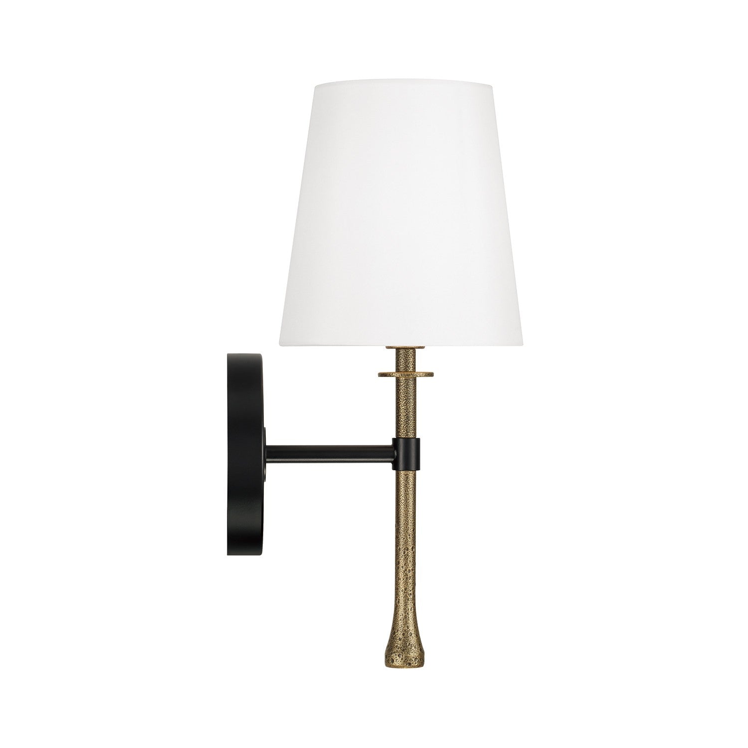 Capital Lighting - 660711MBG-717 - One Light Wall Sconce - Hollis - Matte Black with Hammered Gold