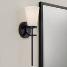 Éclairage Capital - 661011MB-660 - Une lampe Murale - Drake - Noir mat