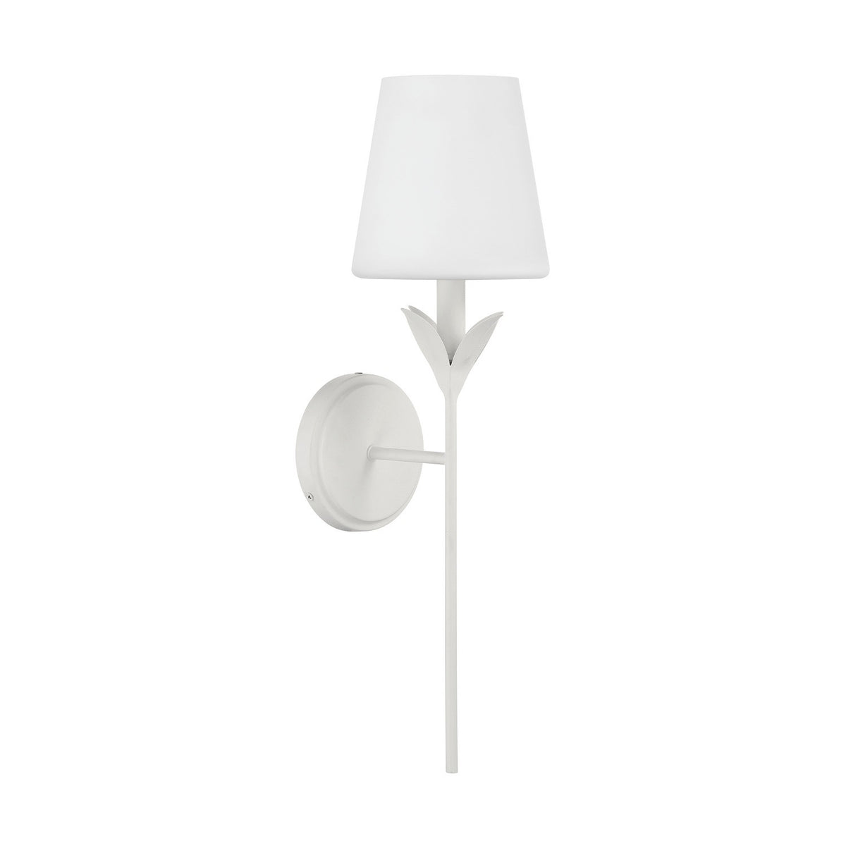 Crystorama - 531-OP-MT - Une lumière Murale Broche - Blanc mat