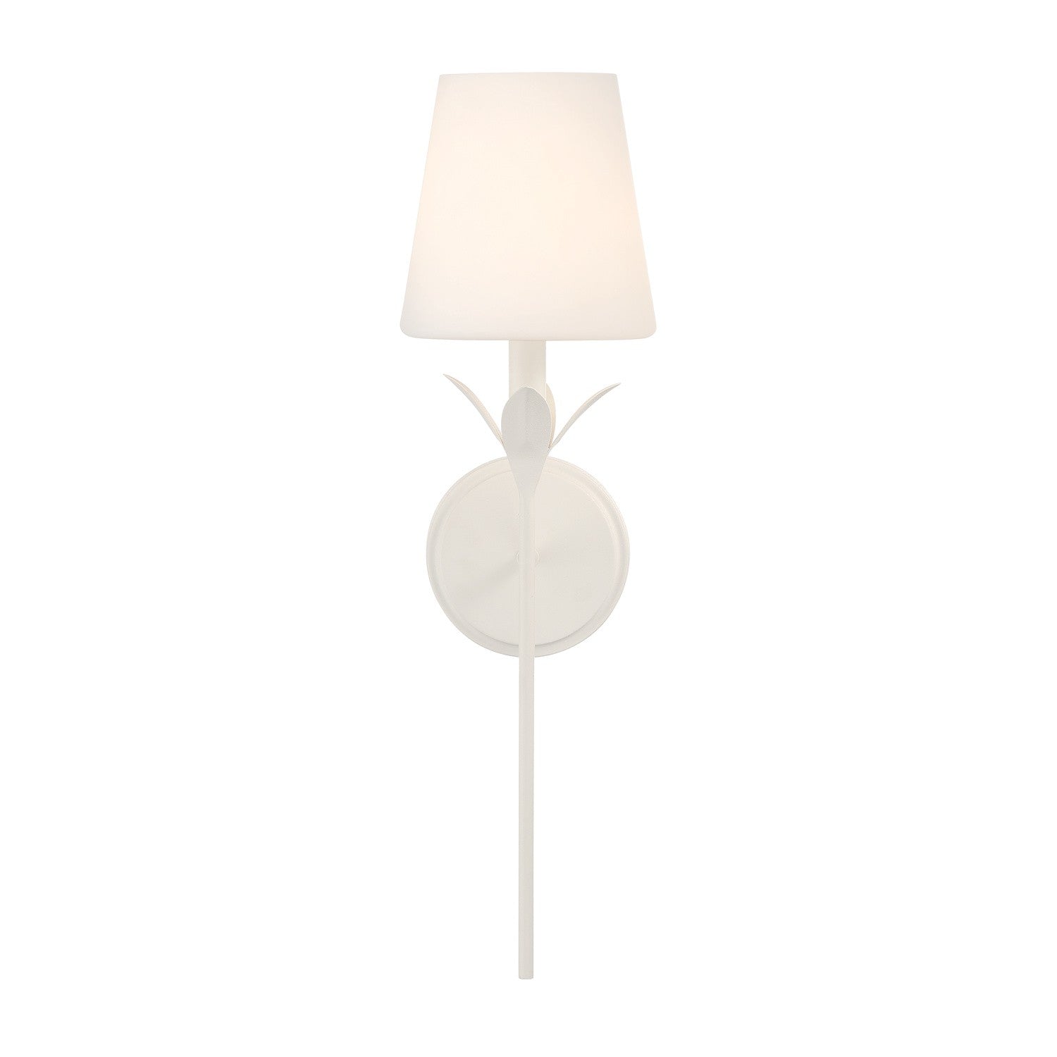 Crystorama - 531-OP-MT - One Light Wall Sconce - Broche - Matte White