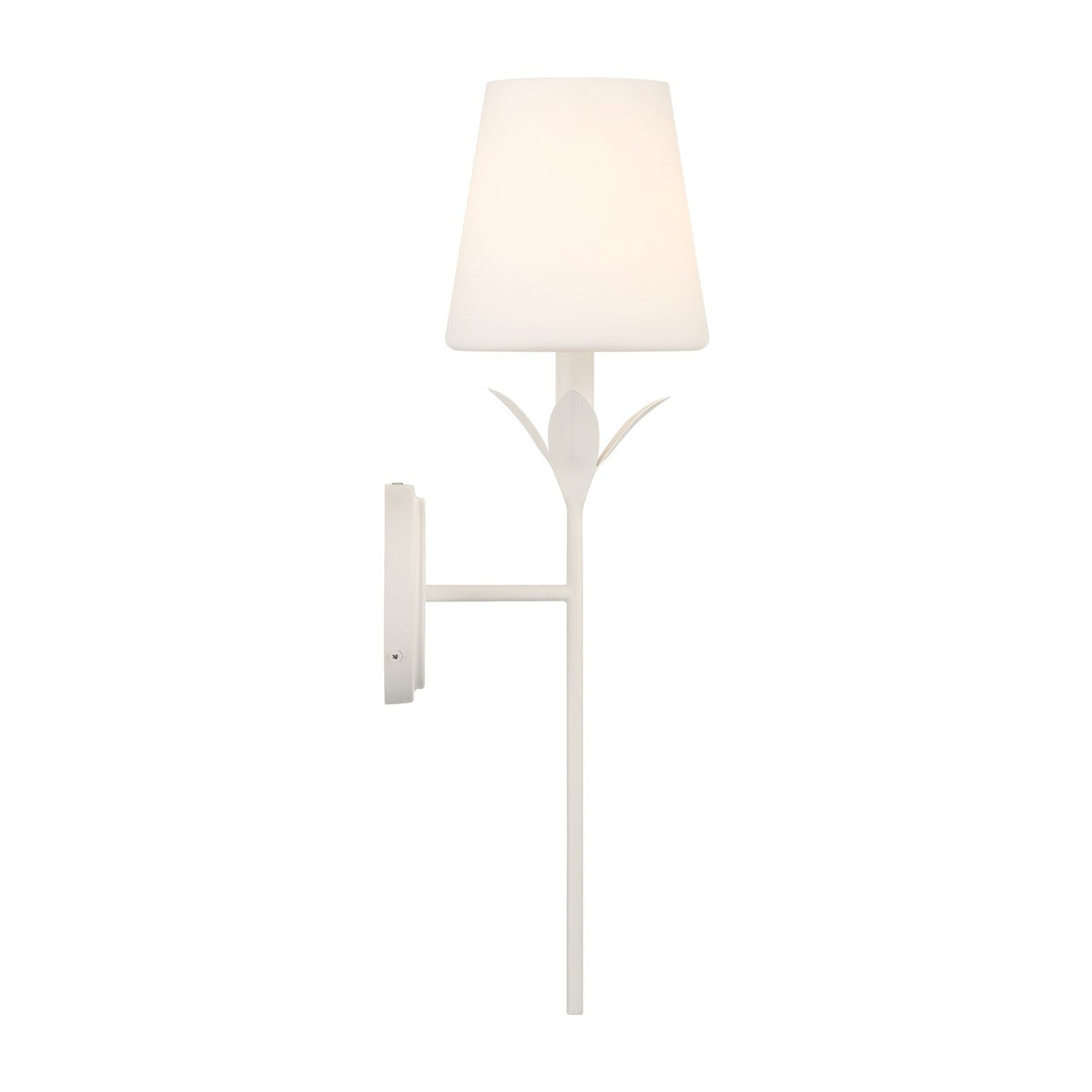 Crystorama - 531-OP-MT - Une lumière Murale Broche - Blanc mat