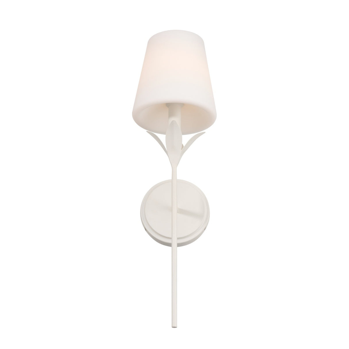 Crystorama - 531-OP-MT - Une lumière Murale Broche - Blanc mat
