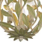 Crystorama - 565-CT_CEILING - Three Light Semi Flush Mount - Broche - Champagne Green Tea